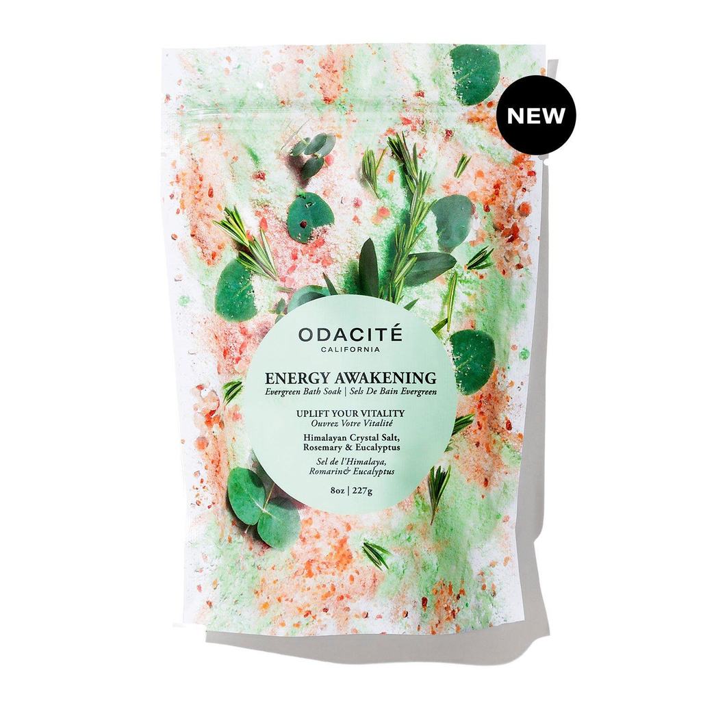 Energy Awakening • Himalayan Crystal Salt, Rosemary & Eucalyptus • Evergreen Bath Soak